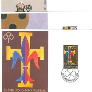 14742 - LIECHTENSTEIN -  Set of 3 MAXIMUM CARDS - 1981    BOY SCOUTS