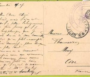 af9694 - FRANCE - POSTAL HISTORY -  MEDICINE Feldpost FIELD MAIL! 1917