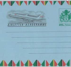 65827  -  GUYANA - Postal History - AEROGRAMME : AIRPLANE 25 cents