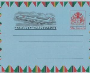65829  -  GUYANA - Postal History - AEROGRAMME : AIRPLANE 25 cents