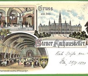 ah2069 - VINTAGE POSTCARD Ansichtskarten - VIENNA Wien BEER