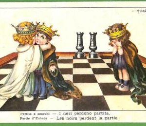 59737 - VINTAGE POSTCARD Ansichtskarten - CHESS (Bertiglia) - R!