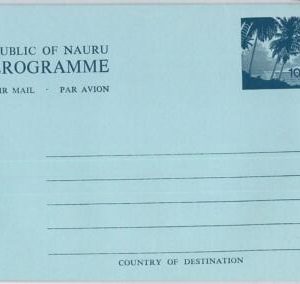 65863 - NAURU - Postal History -  POSTAL STATIONERY AEROGRAMME : PALM TREES