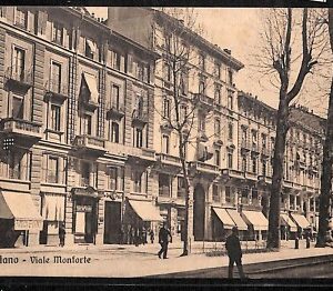 ab2031 - CARTOLINA D'EPOCA - MILANO Città : Viale Monforte