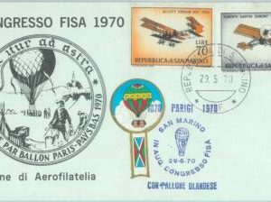83058 - SAN MARINO - Postal History - special EVENT COVER: BALLOON post 1970