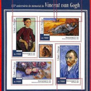 A3292 - SAO TOME & PRINCIPE, ERROR MIPERF, Kleinbogen: 2015, Van Gogh, Art.-Nr