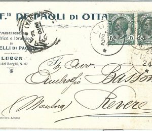 73558 - CARTOLINA d'Epoca - LUCCA  citta' -  PUBBLICITARIA 1912 De Paoli