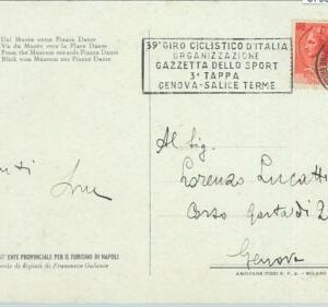 67933 - ITALY - POSTAL HISTORY -  SPECIAL POSTMARK:  CYCLING Giro d'Italia 1956
