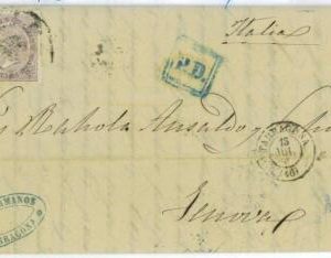 P0162 - SPAIN - POSTAL HISTORY - # 92 on cover from TARRAGONA Rueda de Carreta
