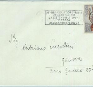 67949 - ITALY - POSTAL HISTORY -  SPECIAL POSTMARK:  CYCLING Giro d'Italia 1956