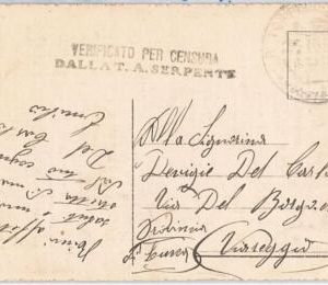 42949 - ITALY - Postal History - POSTCARD with postmark - SNAKE : MILITARY BOAT