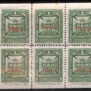 76640 - United States - STAMPS - Scott #  TELEGRAPH  3T 14 - PANE  of 6 Mint MNH