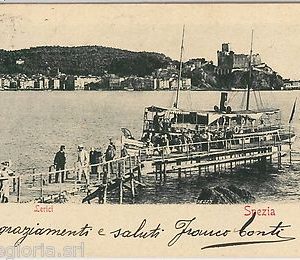 56182  -- CARTOLINA d'Epoca - LA SPEZIA  :  Lerici  1900