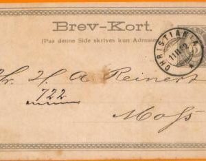 99384 -  NORWAY - Postal History -   STATIONERY CARD to AUSTRIA  1892