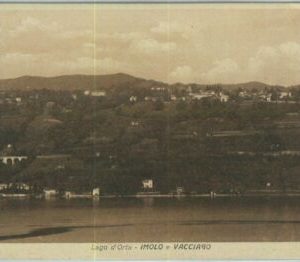 91037 - CARTOLINA d'Epoca - NOVARA Provincia  - Lago Orta IMOLO e VACCIAGO