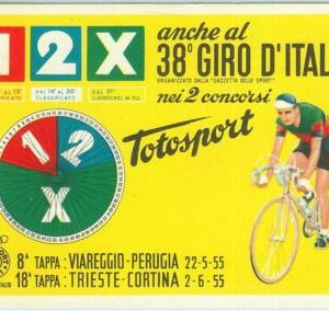 67942 - ITALY - POSTAL HISTORY -  SPECIAL POSTMARK:  CYCLING Giro d'Italia 1955
