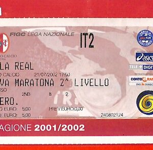 C1569  -  BIGLIETTO PARTITA CALCIO Fútbol - 2001/2001   TORINO  vs VILLAREAL FC