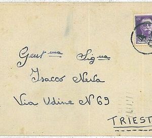 ITALIA REGNO - STORIA POSTALE: BUSTA con annullo CENSURA MARITTIMA MILITARE 1942