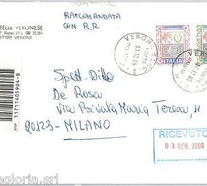 57156 - REPUBBLICA - STORIA POSTALE : SIRACUSANA su  BUSTA RACCOMANDATA  2005
