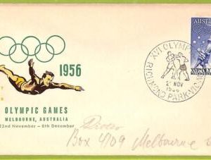 ZA1376 - Australia - POSTAL HISTORY - FDC Cover - Olympic Game - 1956