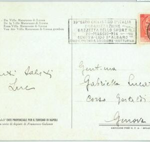 67931 - ITALY - POSTAL HISTORY -  SPECIAL POSTMARK:   CYCLING Giro d'Italia 1956