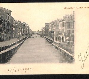 ab2094 - CARTOLINA D'EPOCA - MILANO Città : Naviglio Grande