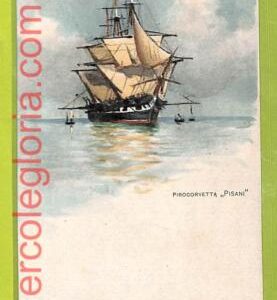 af6915 -  ITALY -  VINTAGE POSTCARD Ansichtskarten - NAVI   Ships  "Pisani"