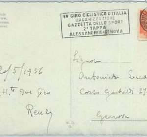 67935 - ITALY - POSTAL HISTORY -  SPECIAL POSTMARK:  CYCLING Giro d'Italia 1956