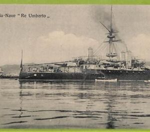 af6916 - Italy - VINTAGE POSTCARD  -  Ships NAVI  "Re Umberto"
