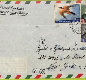 24125 - SAN MARINO - POSTAL HISTORY - Airmail Cover  - Olympic Games - 1959