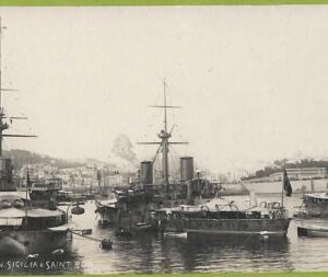 af6919 - VINTAGE POSTCARD Ansichtskarten -  Ships   NAVI  "Sicilia e Saint Bon"