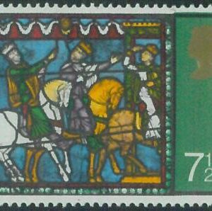88043 - GB  - Collectible STAMP - 1971 Christmas  7 1/2 p Only 1 PHOSPHORUS band