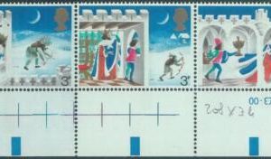 88055 - GB  - STAMPS - 1973 Christmas - shifted PHOSPHORUS bands!
