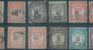 88058 - FRANCE - STAMPS - NICE LOT Revenue Stamps TIMBRE TAXE - FINE USED