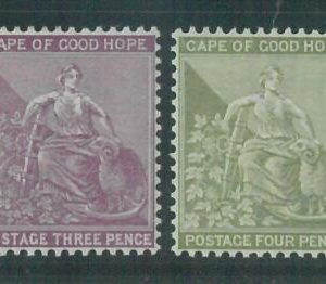 88431  - CAPE of GOOD HOPE - STAMPS:  SG #  64/65  MINT LH  very well centered