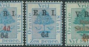 88464 - SOUTH AFRICA: Orange Free State - SG # 136/38 -  MINT well centered MLH