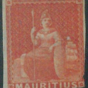 88518 -  MAURITIUS - STAMP: Stanley Gibbons # 28  - MINT hinged MH - FAULTY