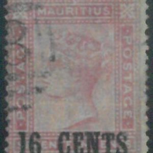 88517 - MAURITIUS - STAMP: Stanley Gibbons # 113 with 15mm OVERPRINT - FINE USED