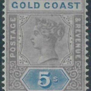 88556  -  GOLD COAST - STAMP  - Stanley Gibbons # 22 - MINT hinged MH - NICE!