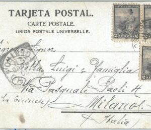 69166 - ARGENTINA  - POSTAL HISTORY - POSTCARD to ITALY 1906