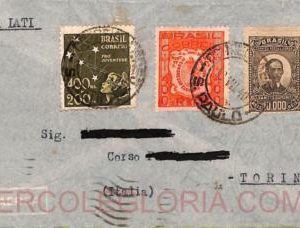 ad6139 - BRAZIL - POSTAL HISTORY - AIRMAIL COVER  to ITALY  1940 - LATI