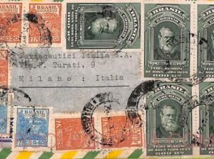 ad6134 - BRAZIL - POSTAL HISTORY - AIRMAIL COVER  to ITALY  1940's