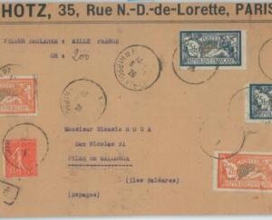 79256 - FRANCE - POSTAL HISTORY -  COVER FRONT to PALMA de Mallorca SPAIN 1928