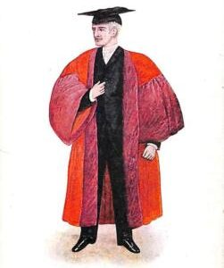 ac5006 - GB  -  VINTAGE POSTCARD: OXFORD UNIVERSITY - ROBES