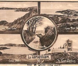 ac4916 - GB  -  VINTAGE POSTCARD:  Llaneilian - 1939 WALES