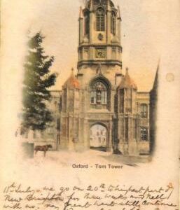 ac5015 - GB  -  VINTAGE POSTCARD: Oxford - Tom Tower - 1901