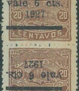 88719 - HONDURAS -  Yvert # 193 + 193a ERROR: Inverted  Overprint -   MINT MNH