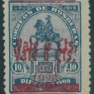 88772 - HONDURAS - Yvert # 191    ERROR: Double  Overprint - MINT MH