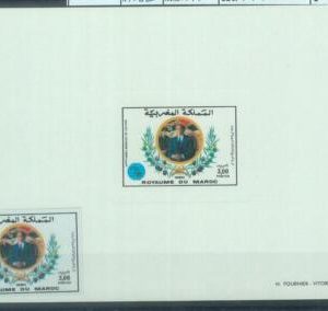 88653 - MAROC Morocco  DELUXE Souvenir Sheet PROOF + IMPERF stamp 1990 Olive Oil