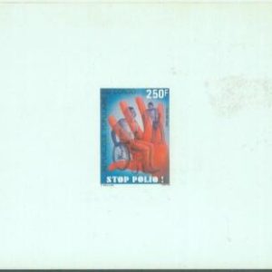 88811 - CONGO - set of 2 DELUXE Souvenir Sheet PROOF - 1984  Medicine POLIO